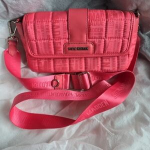Steve Madden Pink Quilted Crossbody Bag